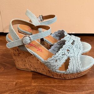 Jellypop Light Blue Crochet Wedges